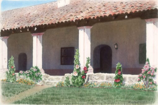 Hollyhocks at La Purisima